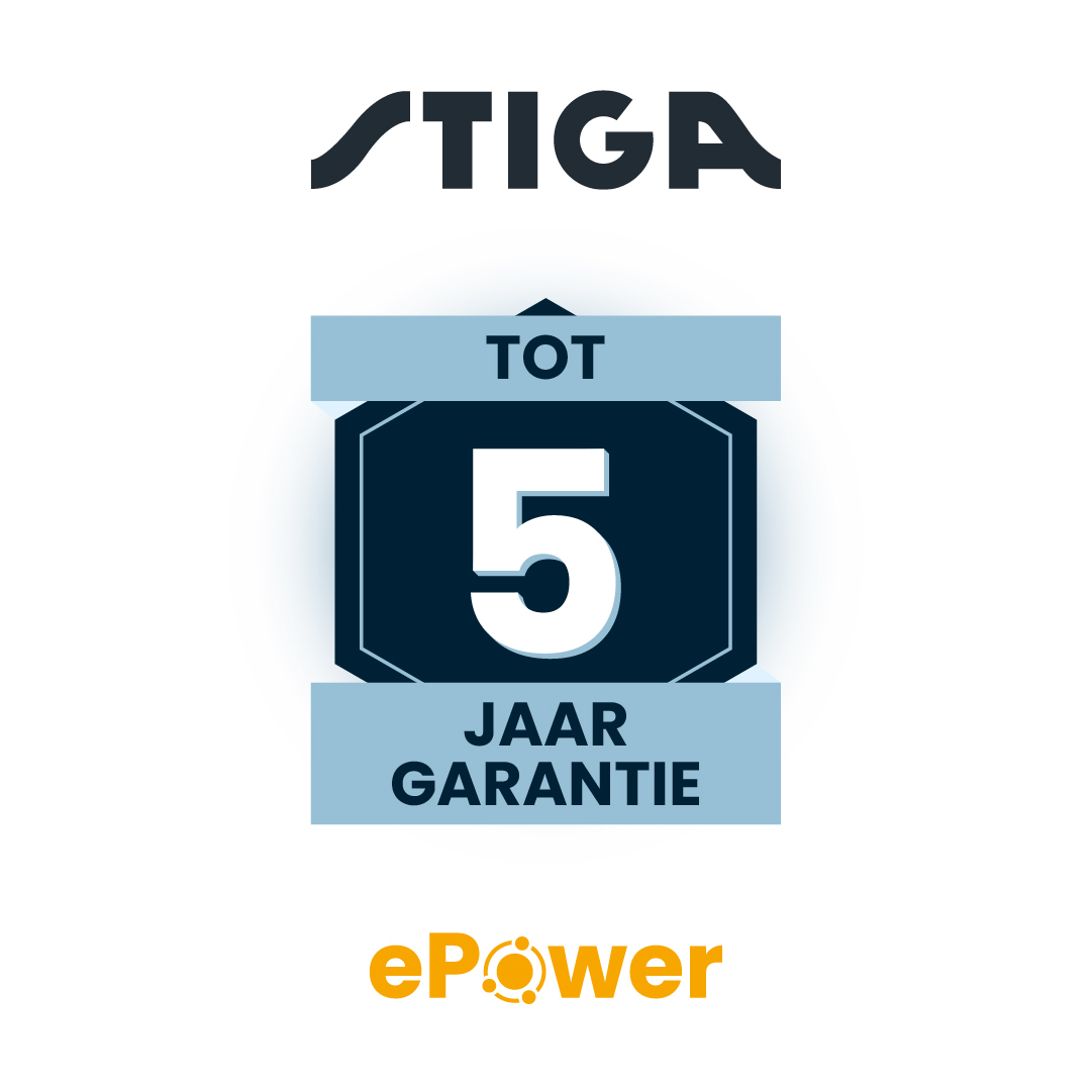 Stiga 5 jaar garantie